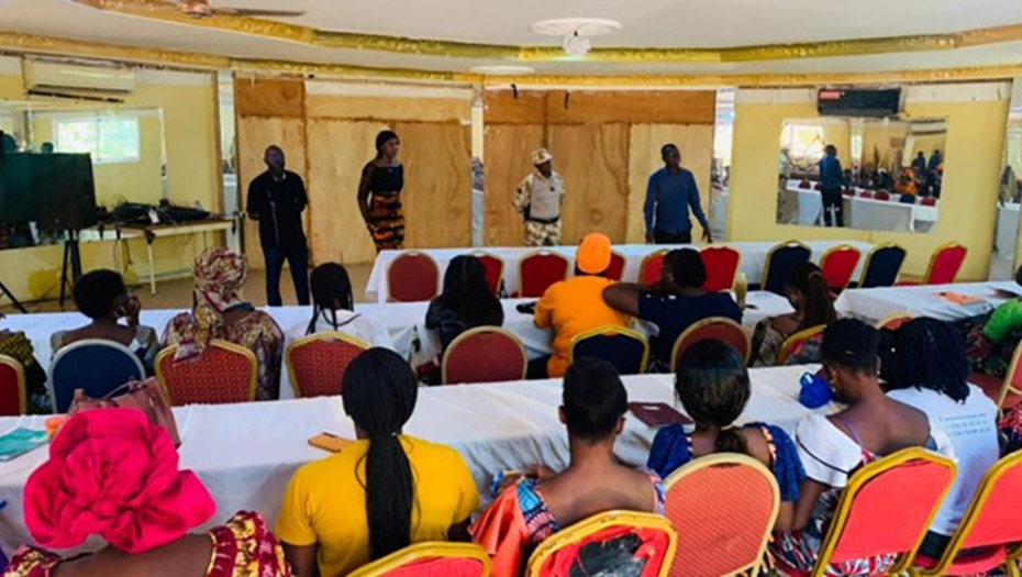 GO PAGA meeting with participants seated on chairs, facing a group of presenters.