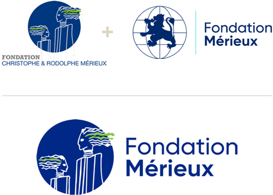 A graphic of the merger of the logos